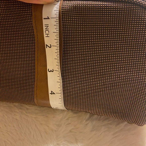 BVLGARI for emirates toiletry travel bag brown 9”x 5” - Picture 7 of 8